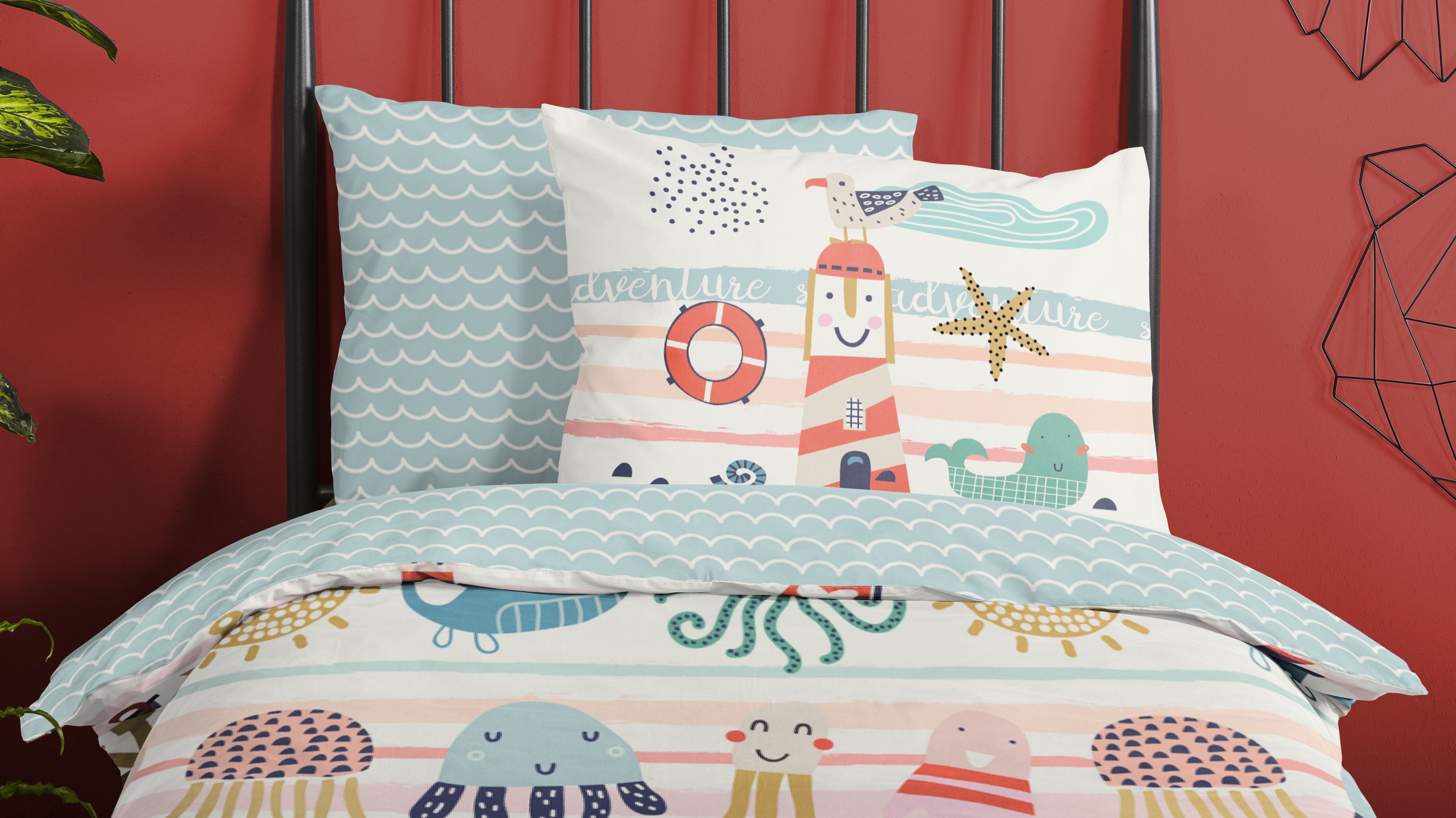 Dekbedovertrek Kids Good Morning Sea - Multi close up