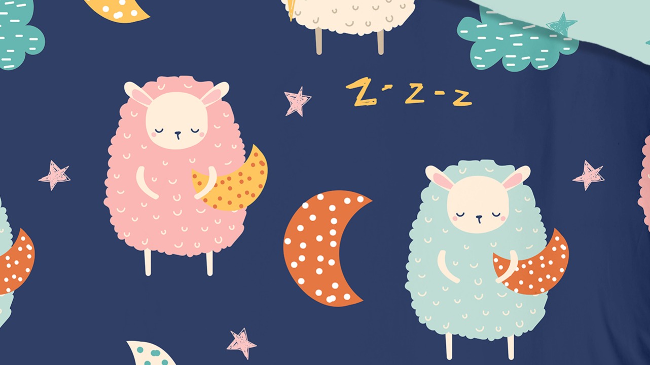 Dekbedovertrek Kids Good Morning Sheep - Multi details