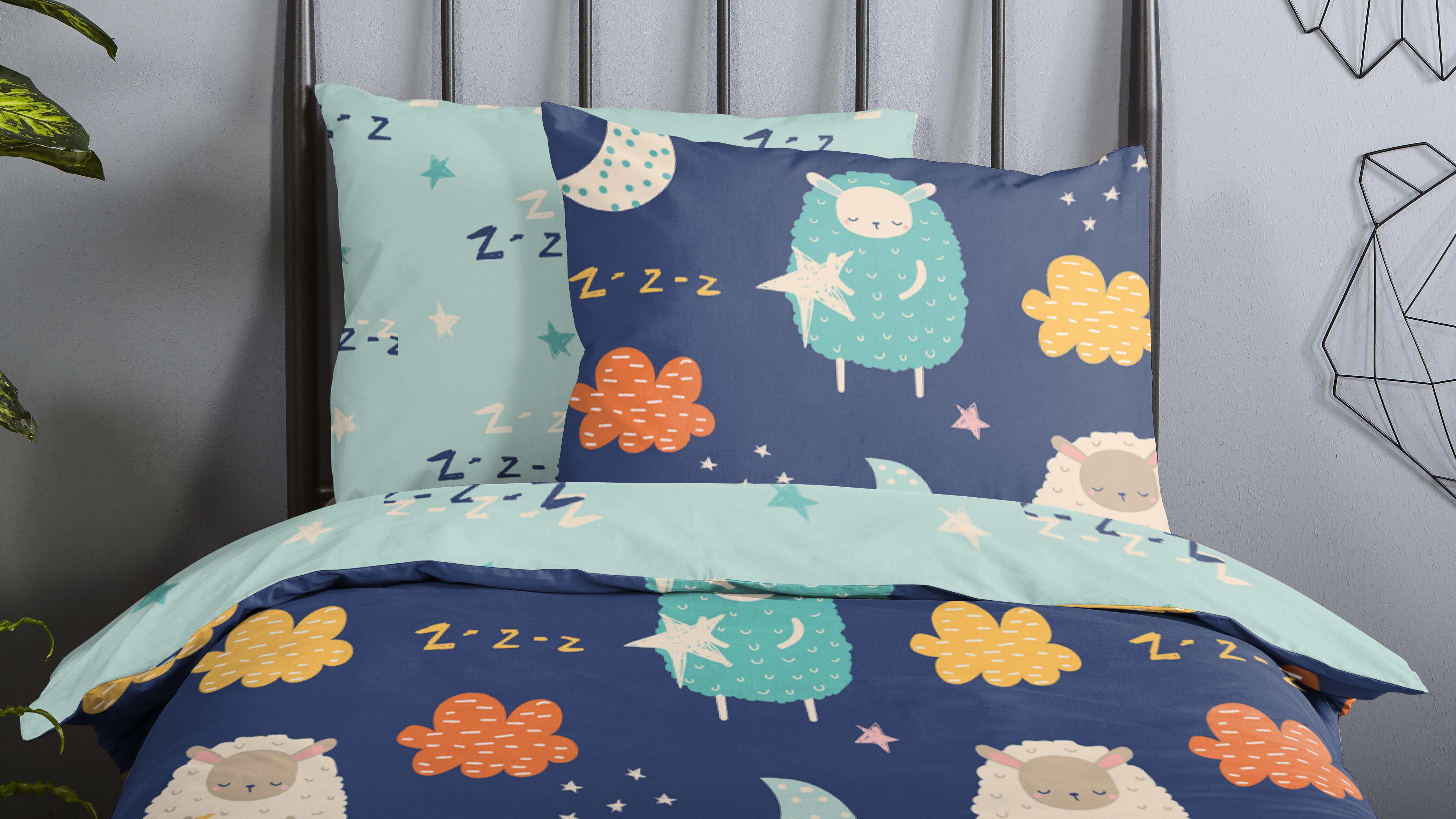 Dekbedovertrek Kids Good Morning Sheep - Multi close up