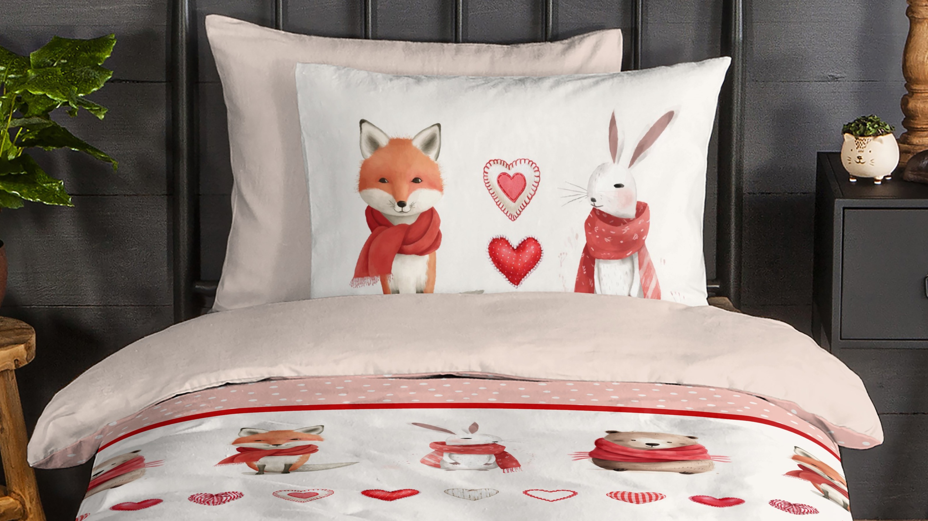 Dekbedovertrek Kids Good Morning Timmy - Red close up