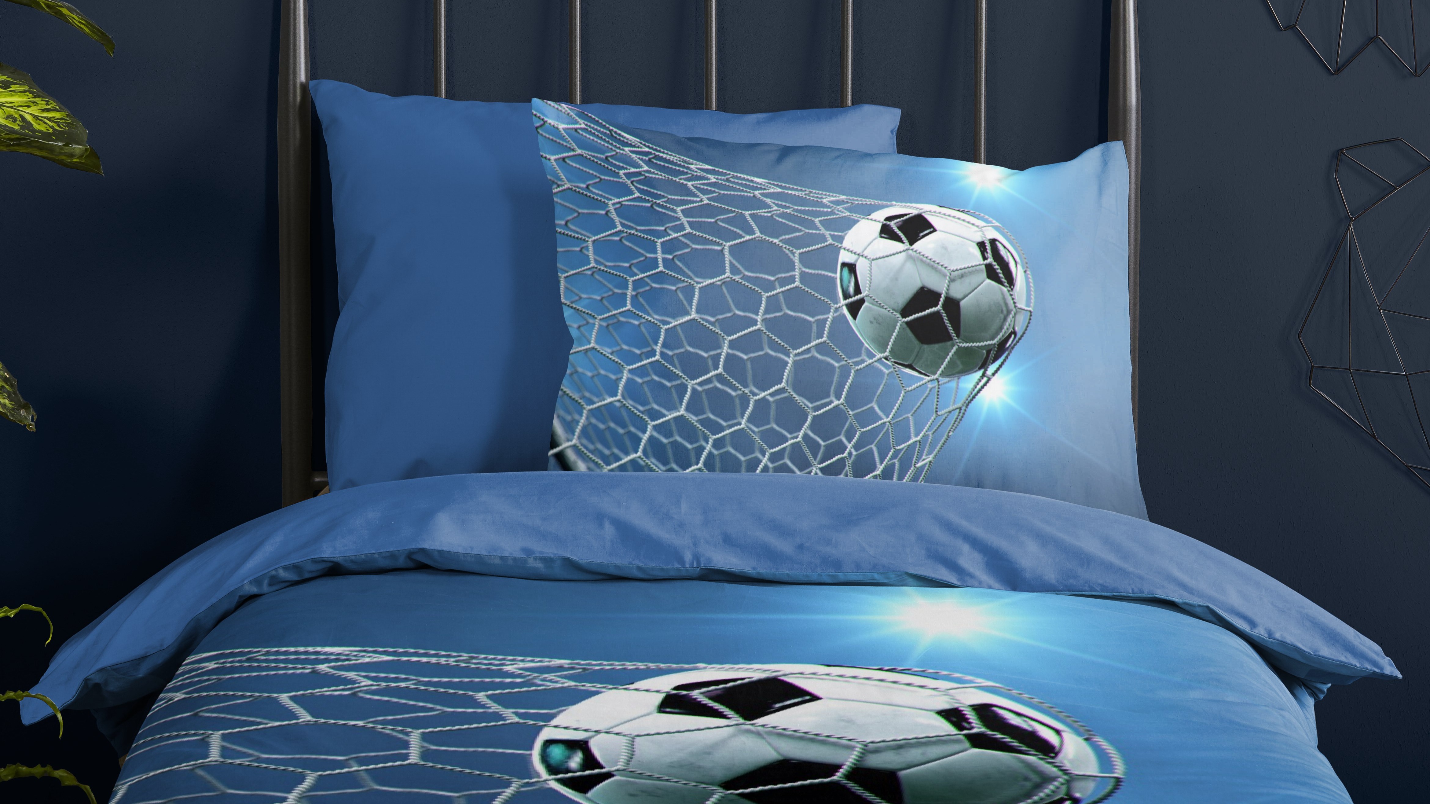 Dekbedovertrek Kids Pure Fans - Blue close up