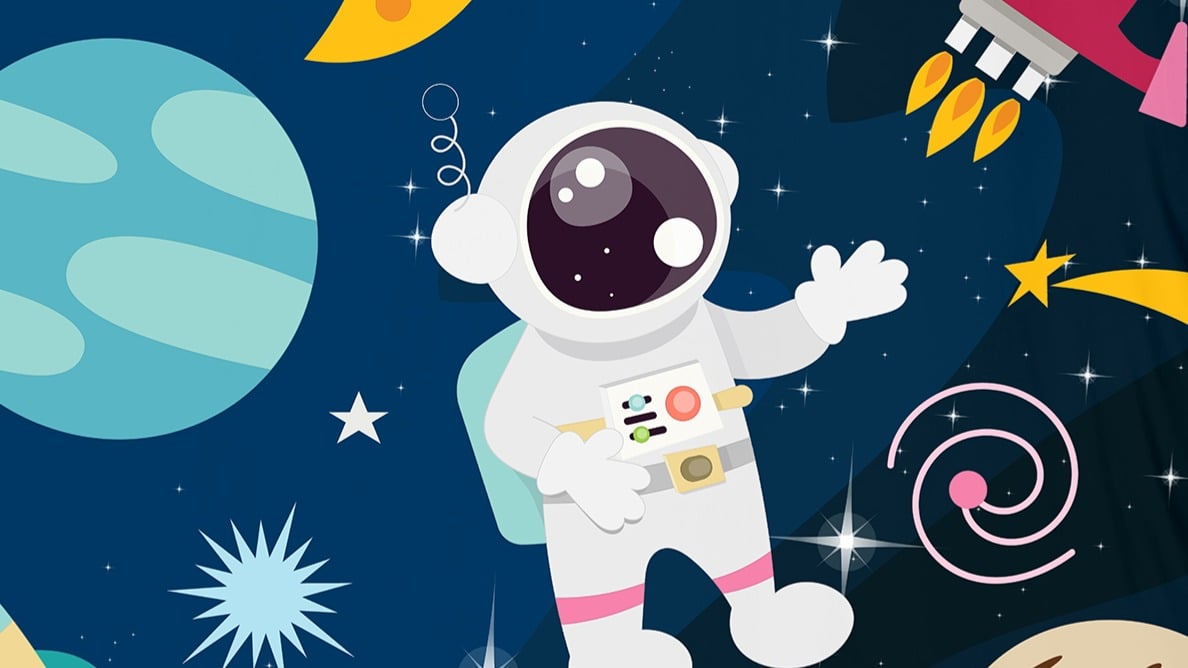 Dekbedovertrek Kids Pure Planets - Multi detail