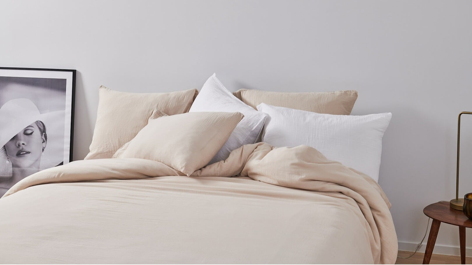 Dekbedovertrek Passion Home Linen Tetra - Greige mood