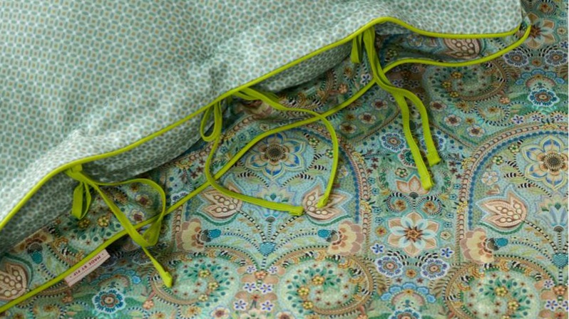 Dekbedovertrek Pip Studio Kikoy - Groen detail pillow