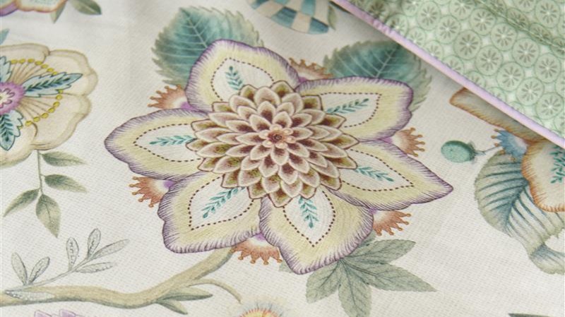 Dekbedovertrek Pip Studio Viva Las Flores - White detail