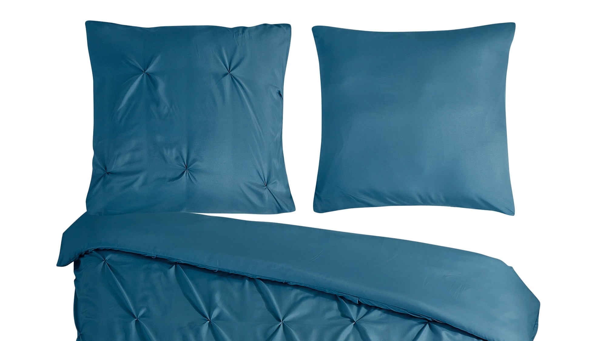 Dekbedovertrek Pure Elegance - Petrol close up