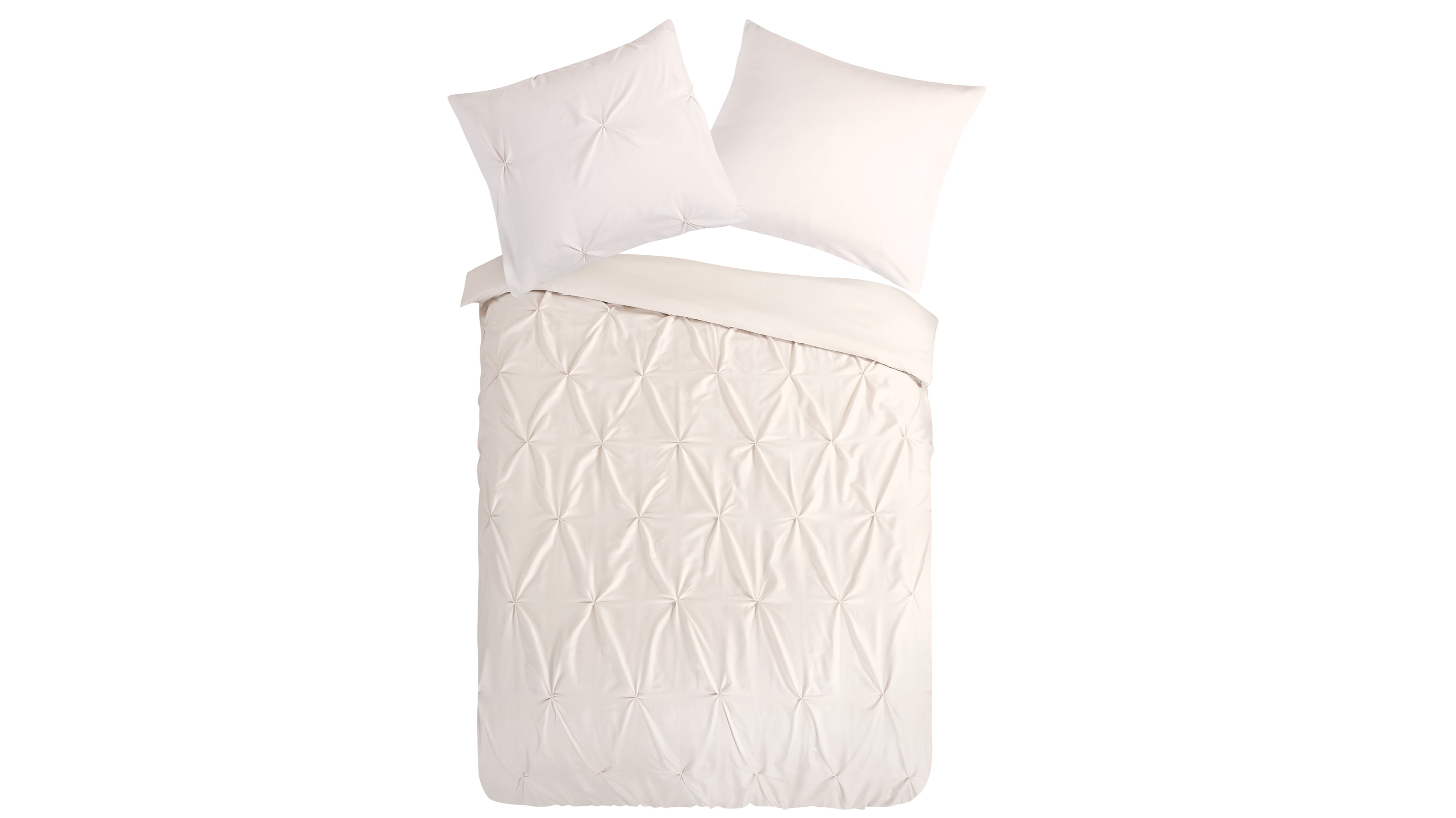 Dekbedovertrek Pure Elegance - Sand topshot single