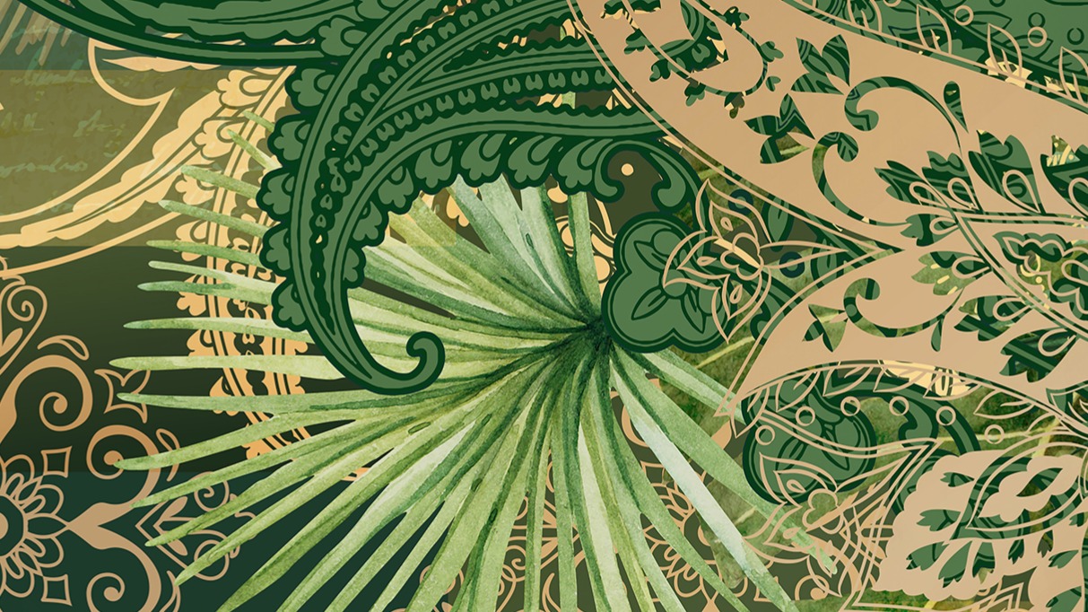 Dekbedovertrek Pure Louise - Green detail