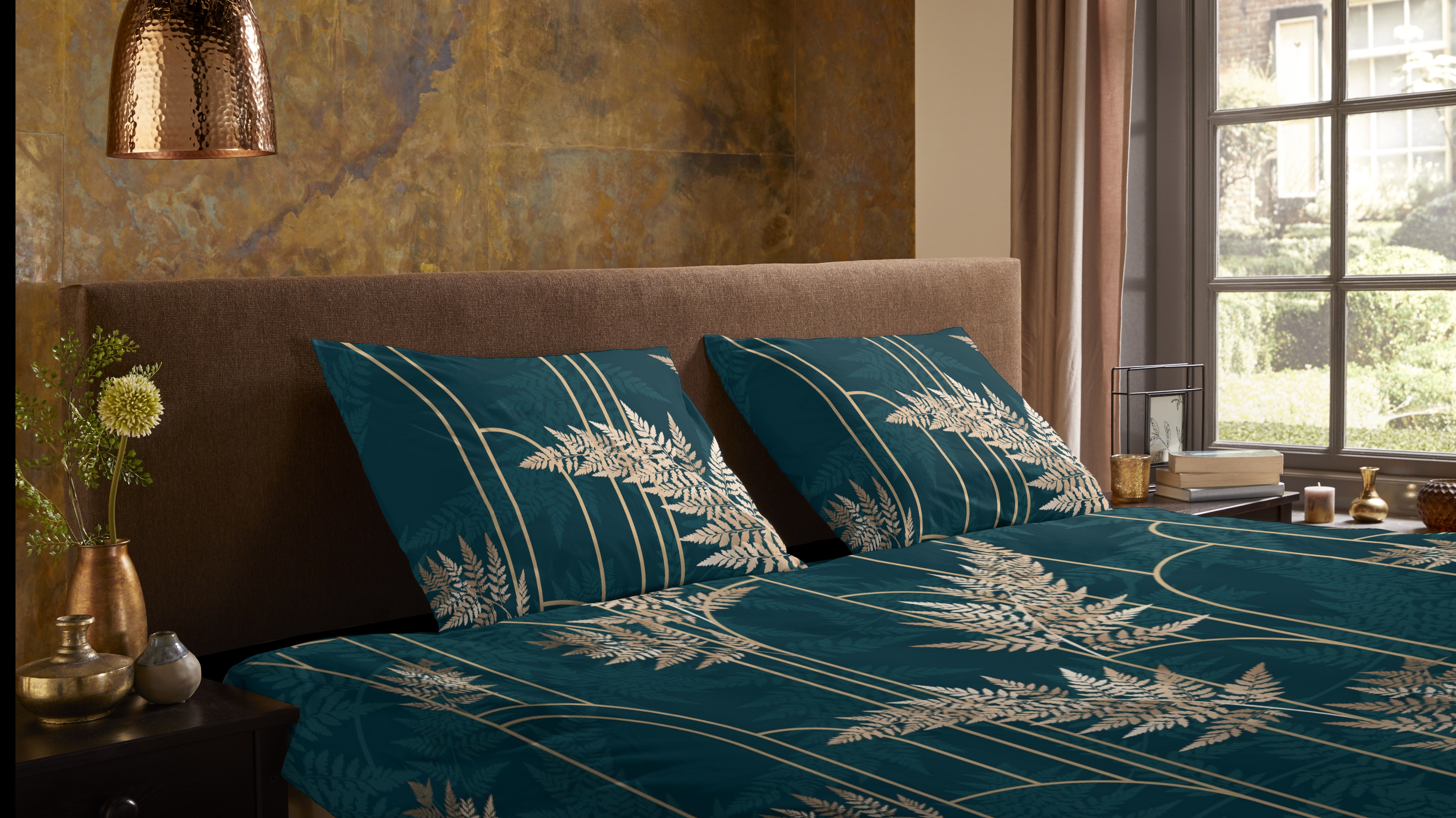 Dekbedovertrek Pure Malak - Green close up