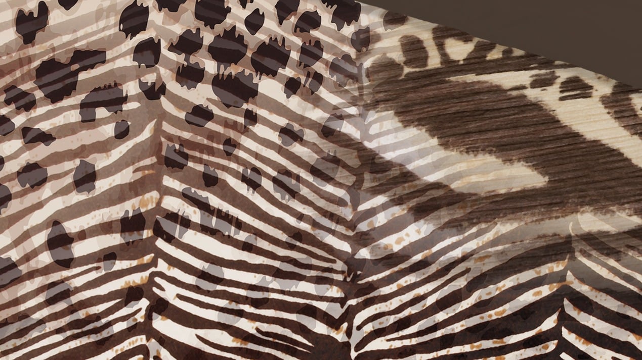 Dekbedovertrek Pure Skins - Brown detail