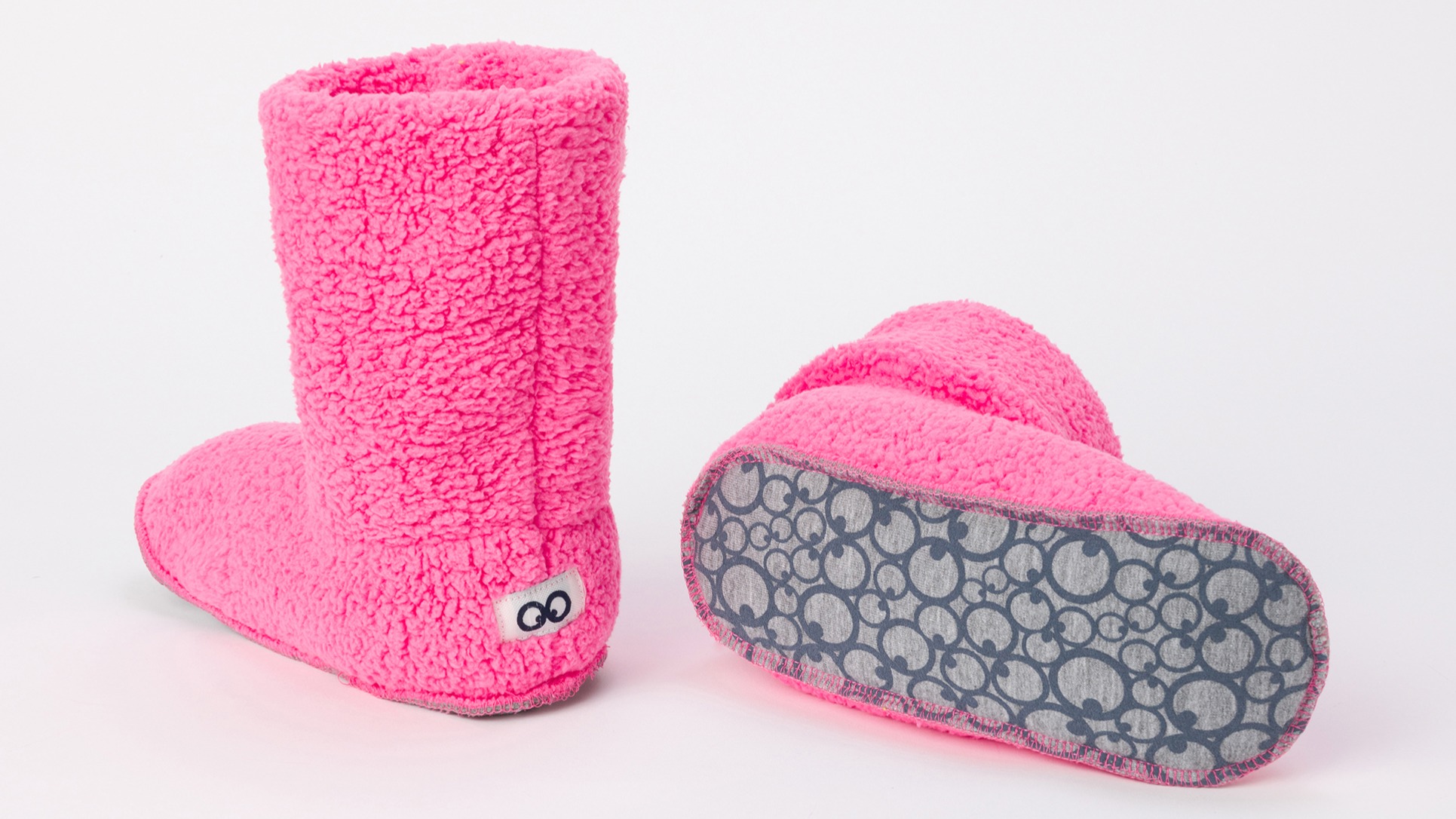 Pantoffels Woody Teddy - Neon Roze back adults