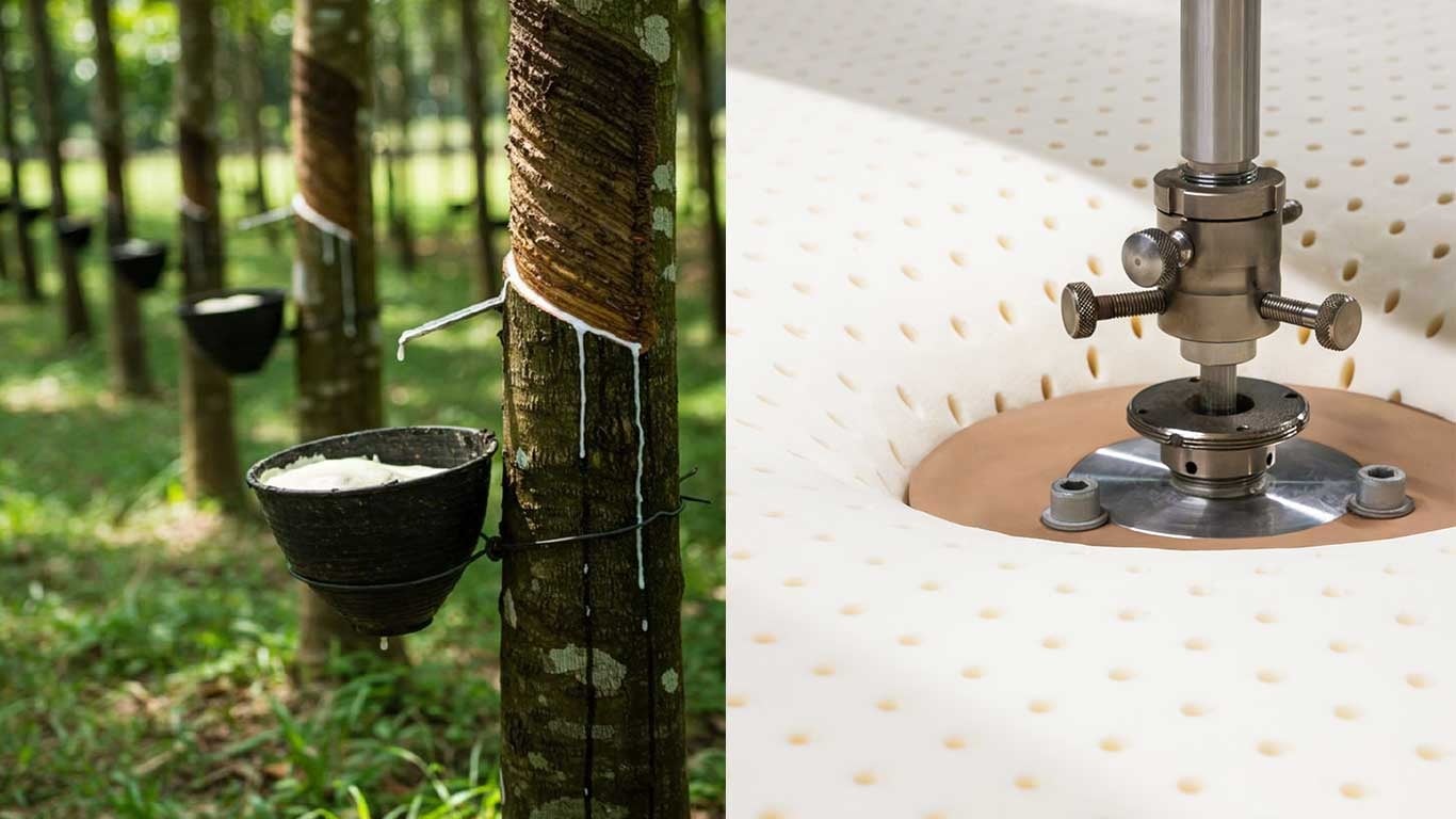 Sleepy Hybrid matras - latex productie en test