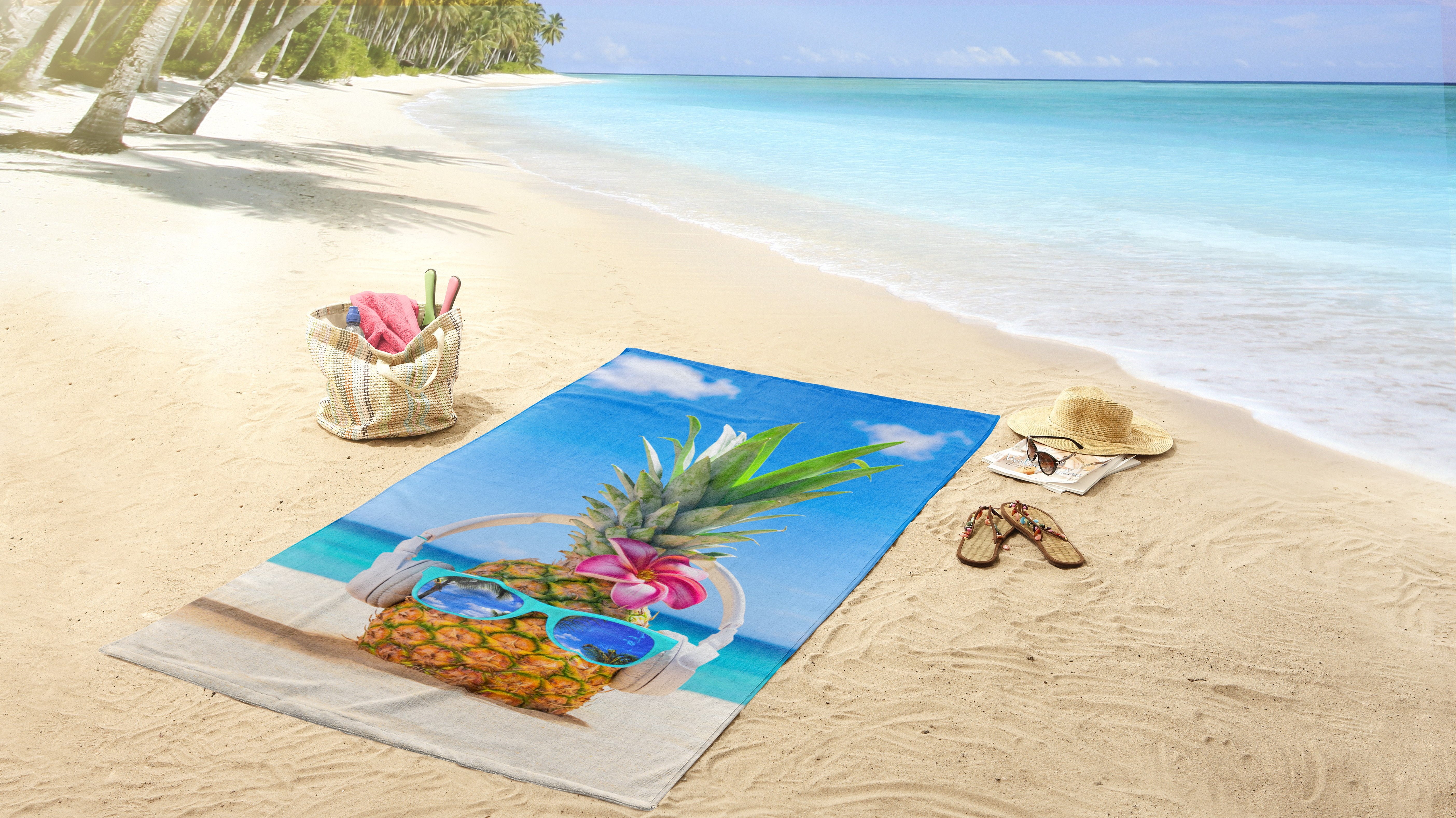 Strandlaken Good Morning Pineapple - Multi mood