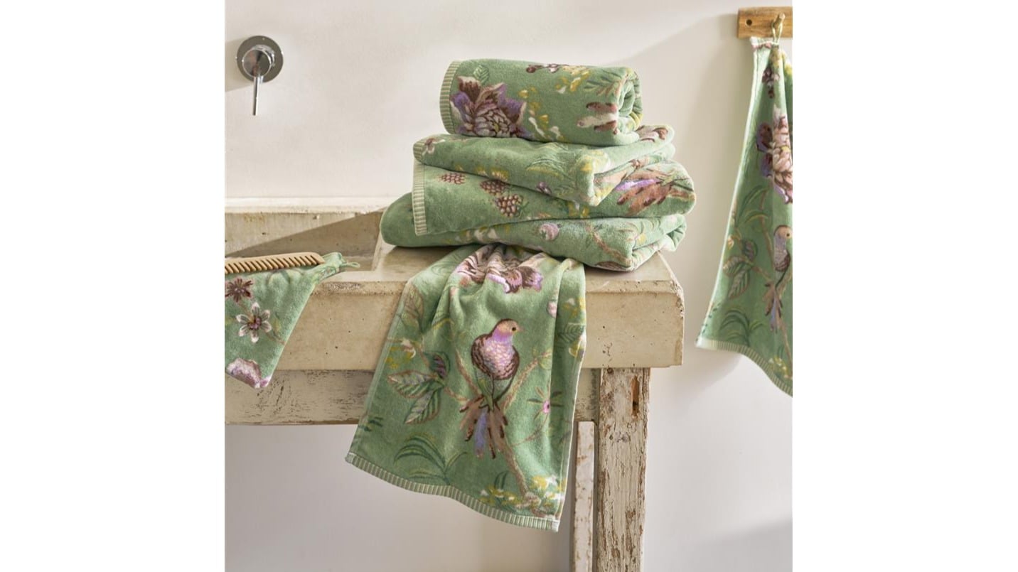Washandje Pip Studio Secret Garden - Green mood stapel