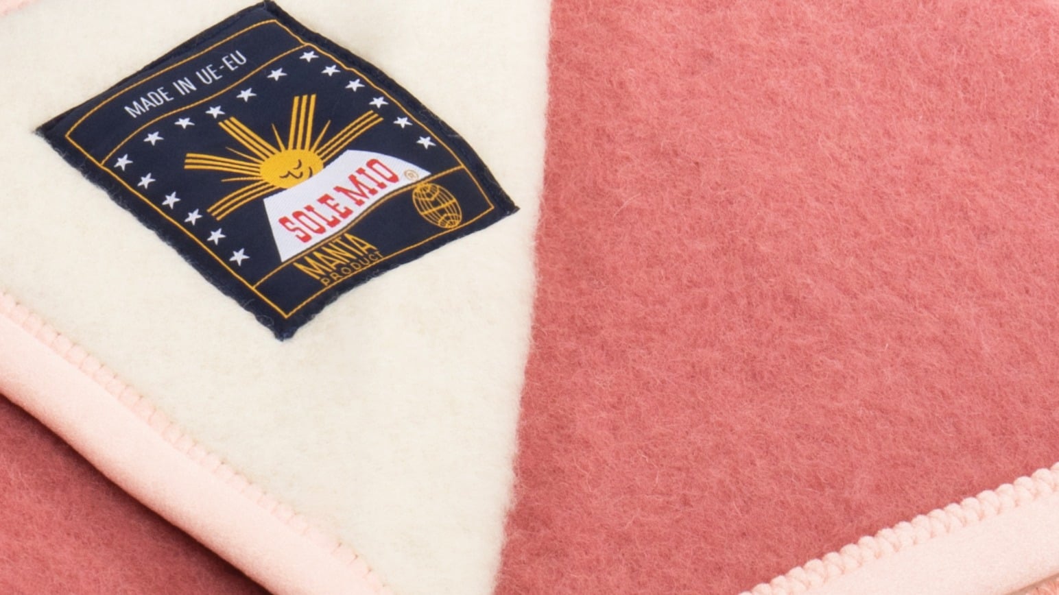 deken sole mio rood detail