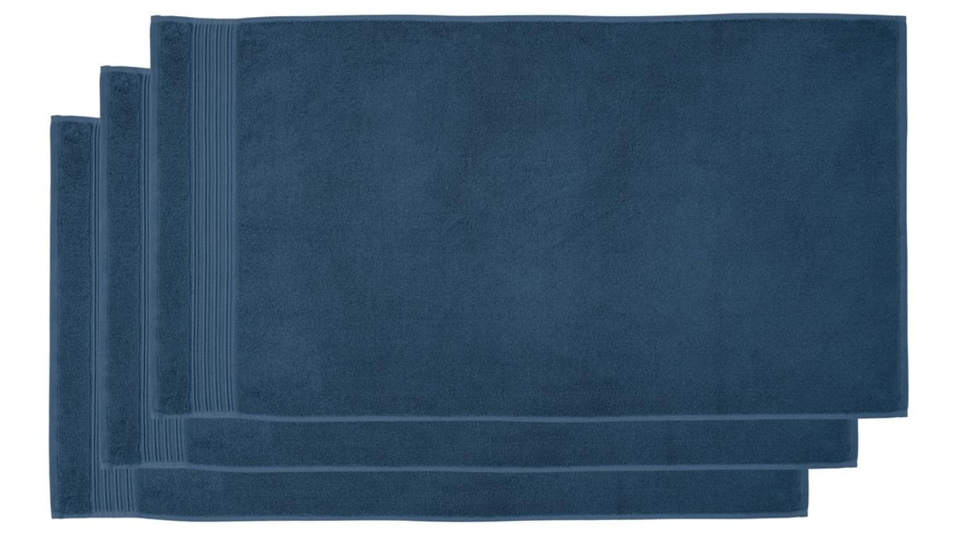 Beddinghouse Sheer set van 3 Douchehanddoeken - Donker Blauw