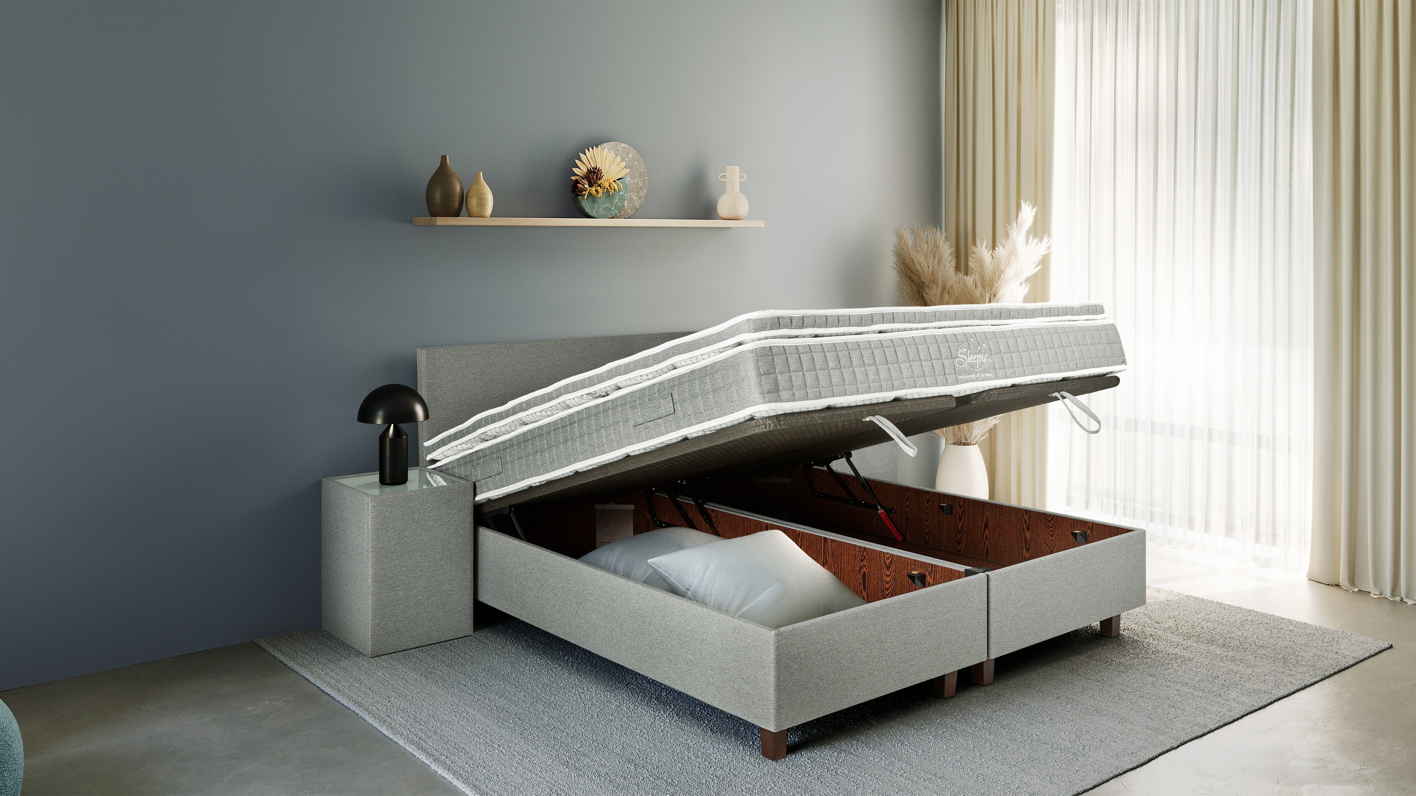 Sleepy Scandianvian storage - half open