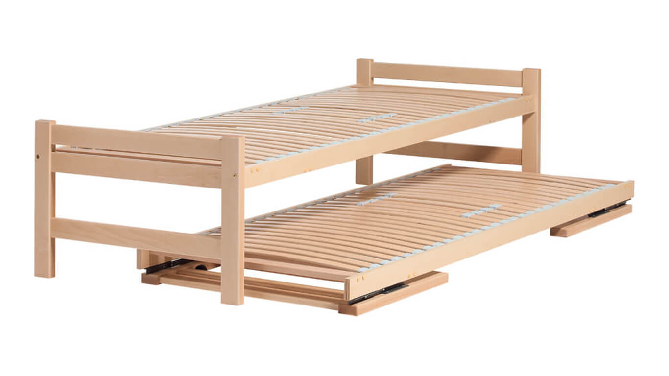 twin bed naast